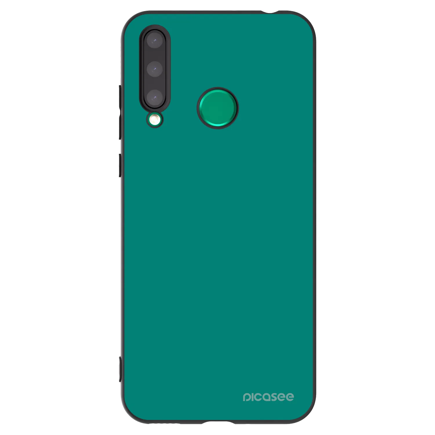 Picasee silikonowe czarne etui na Honor 20 Lite - Emerald Mist