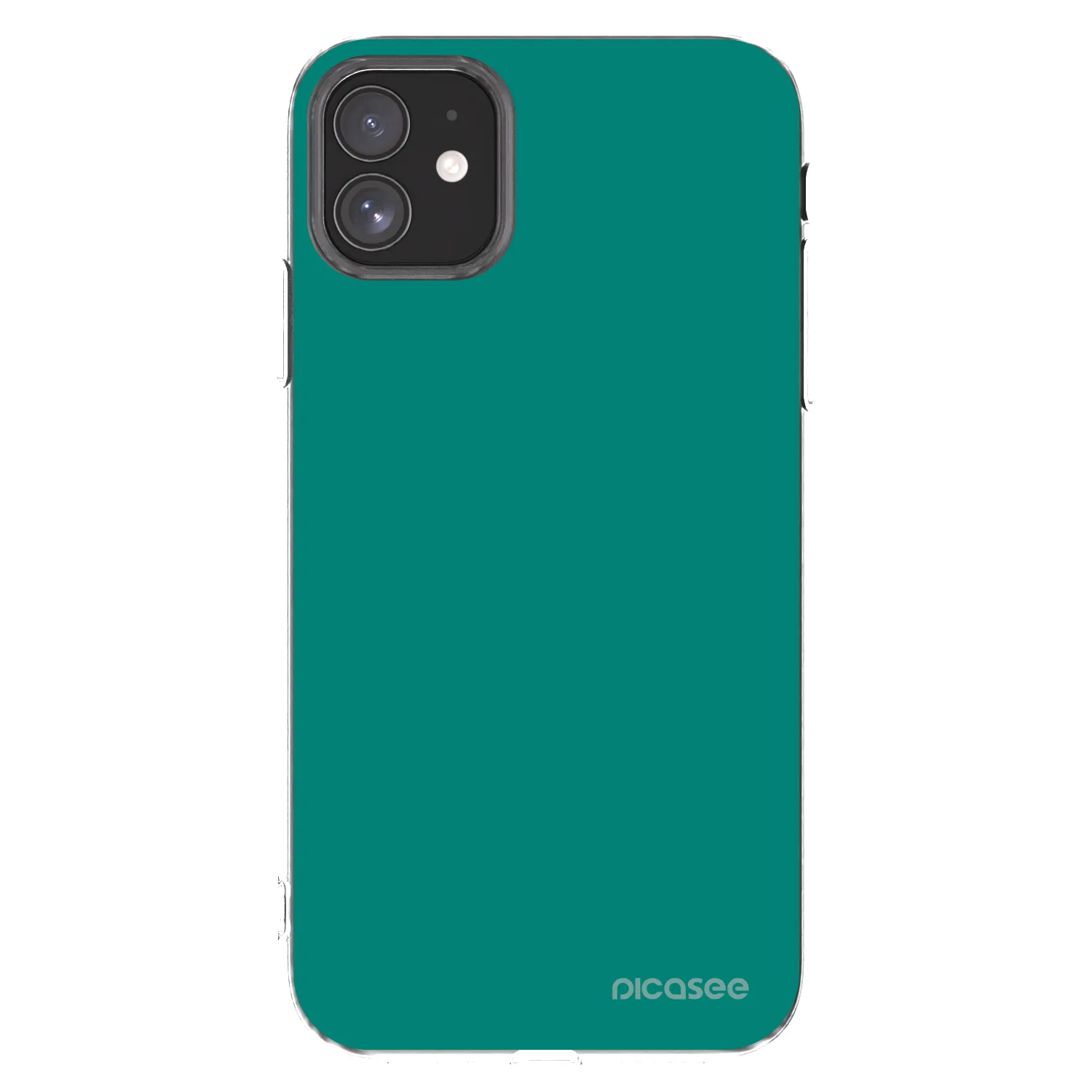 Picasee silikonowe przeźroczyste etui na Apple iPhone 11 - Emerald Mist