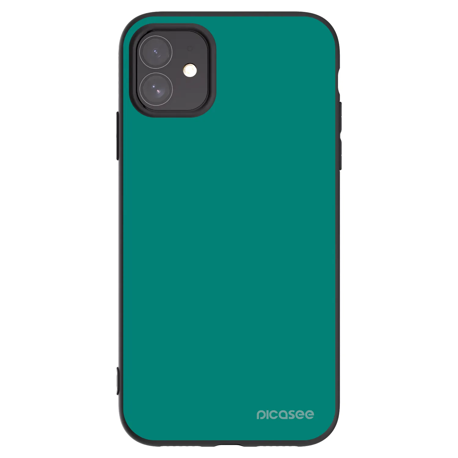 Picasee silikonowe czarne etui na Apple iPhone 11 - Emerald Mist