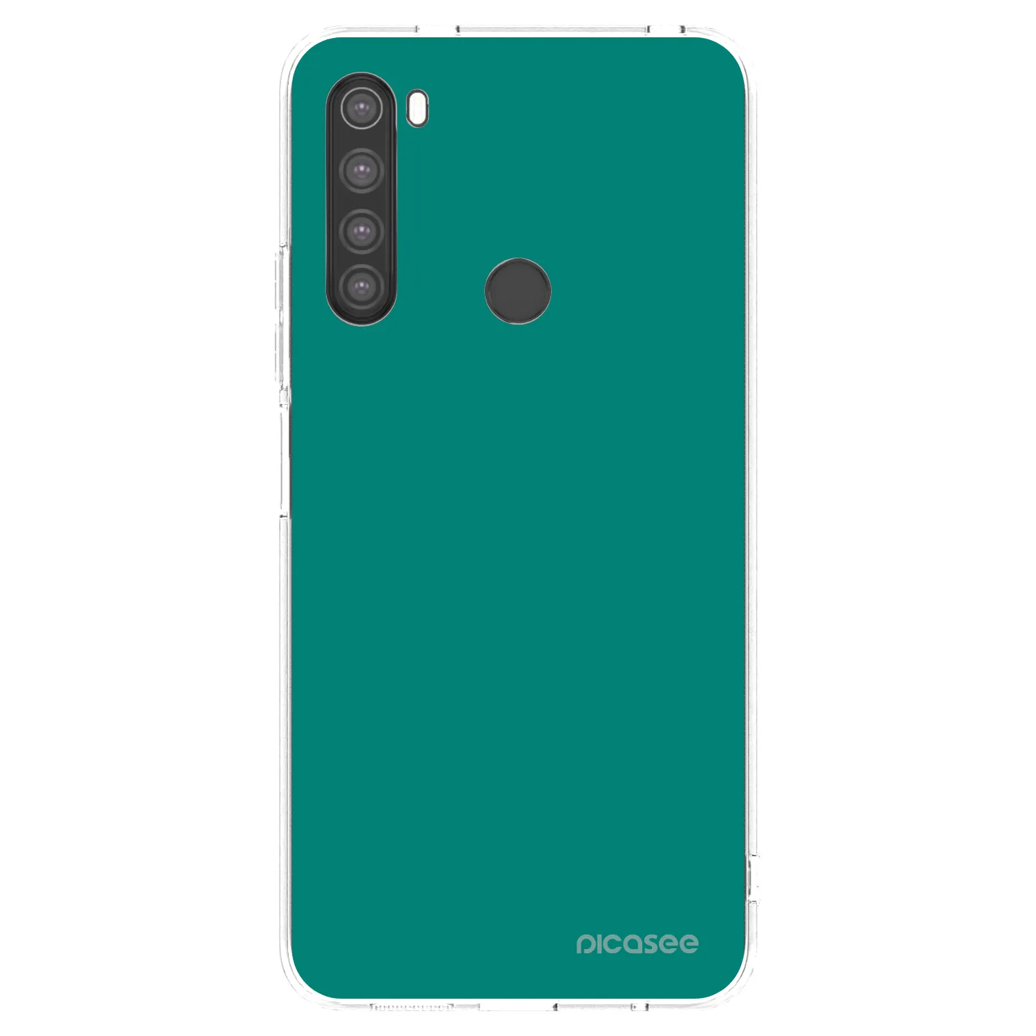 Picasee silikonowe przeźroczyste etui na Xiaomi Redmi Note 8 - Emerald Mist