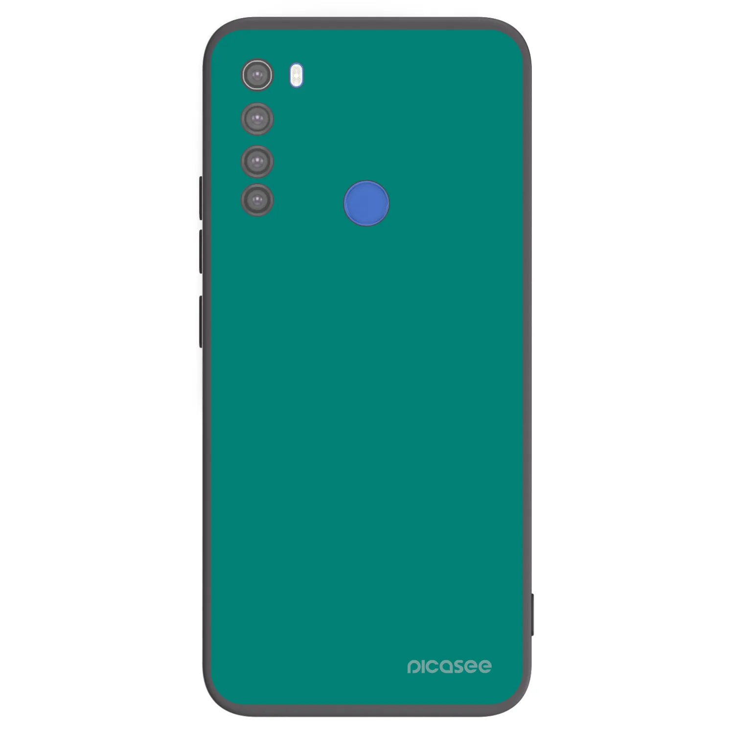 Picasee silikonowe czarne etui na Xiaomi Redmi Note 8T - Emerald Mist