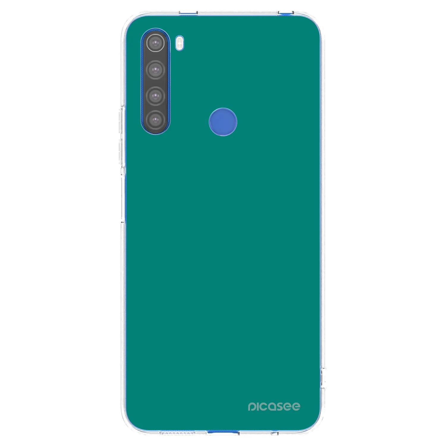 Picasee silikonowe przeźroczyste etui na Xiaomi Redmi Note 8T - Emerald Mist