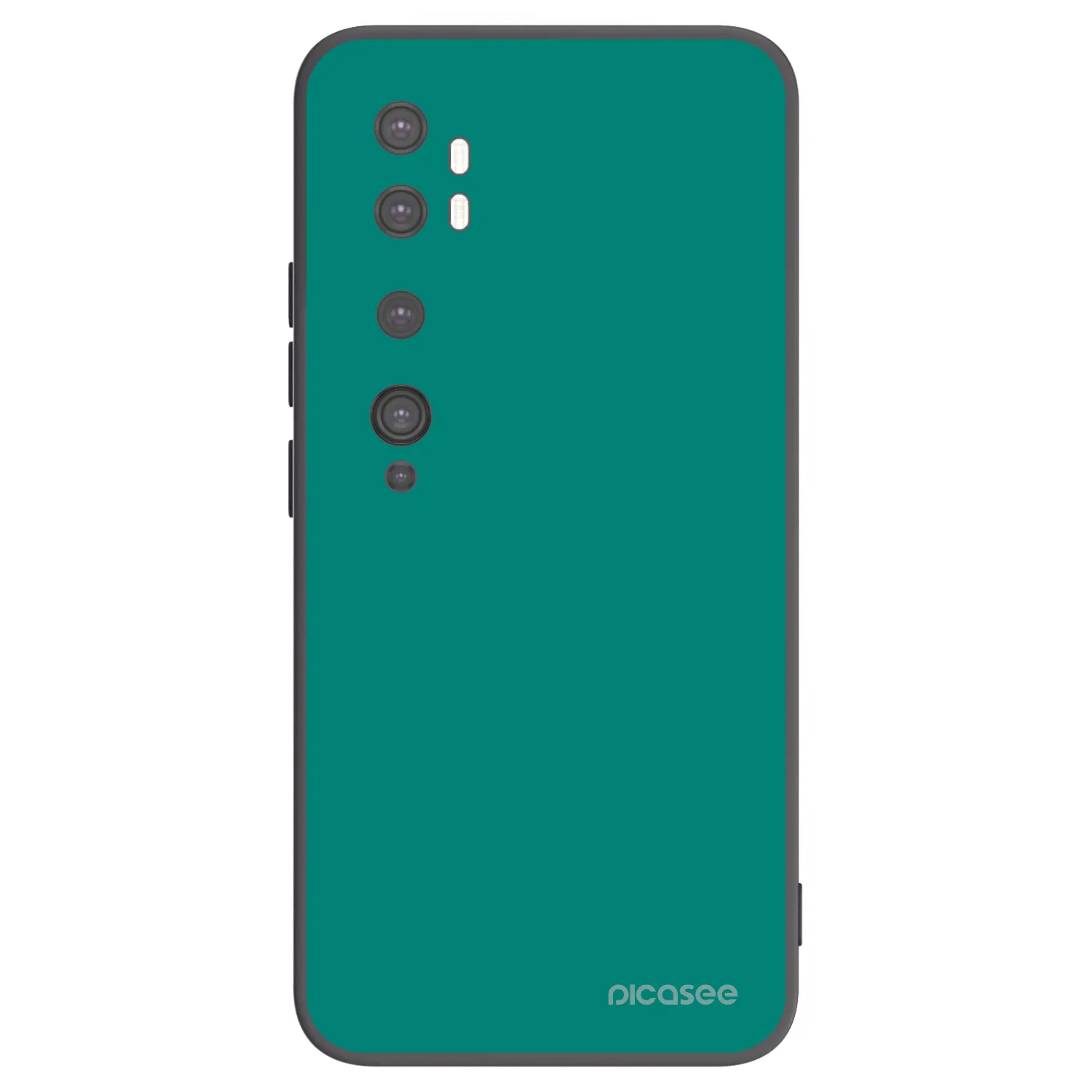 Picasee silikonowe czarne etui na Xiaomi Mi Note 10 (Pro) - Emerald Mist