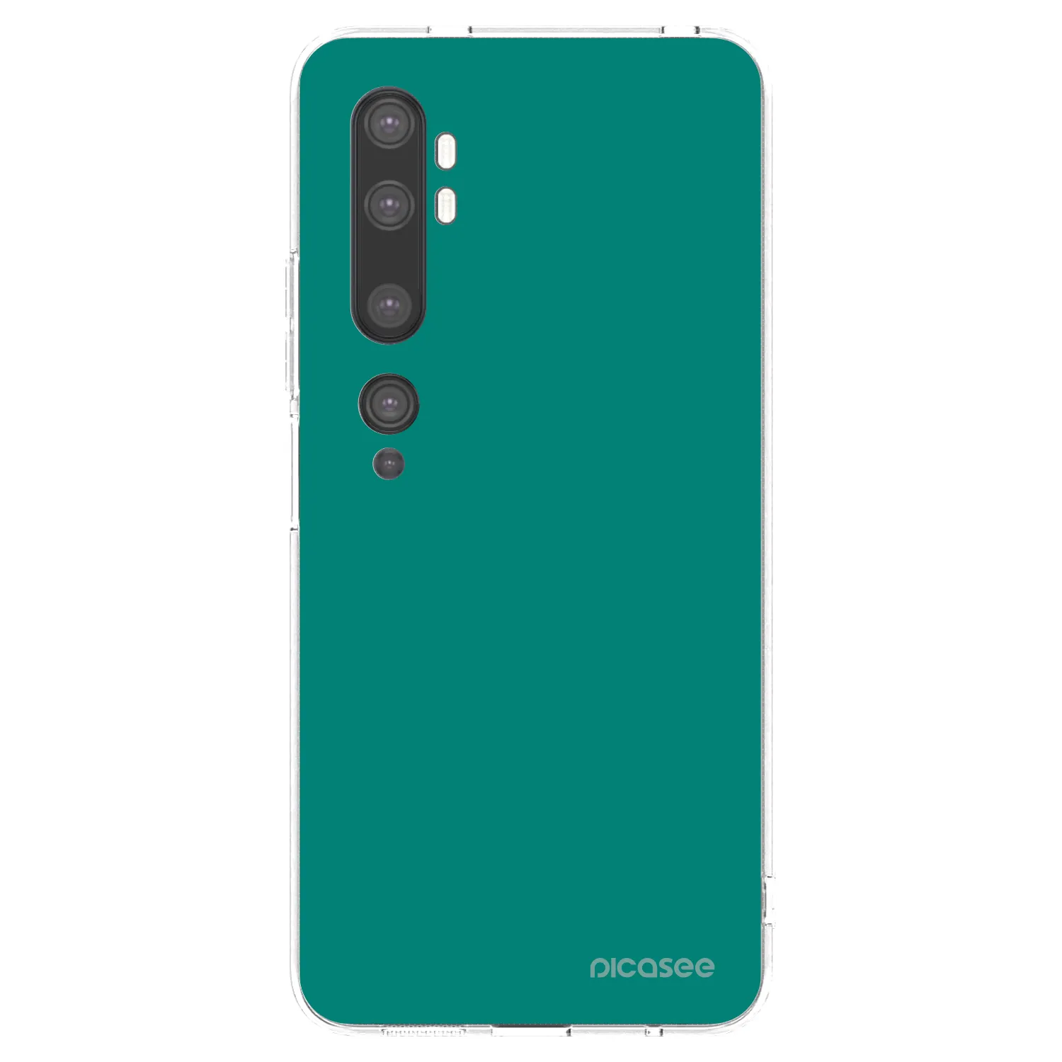 Picasee silikonowe przeźroczyste etui na Xiaomi Mi Note 10 (Pro) - Emerald Mist