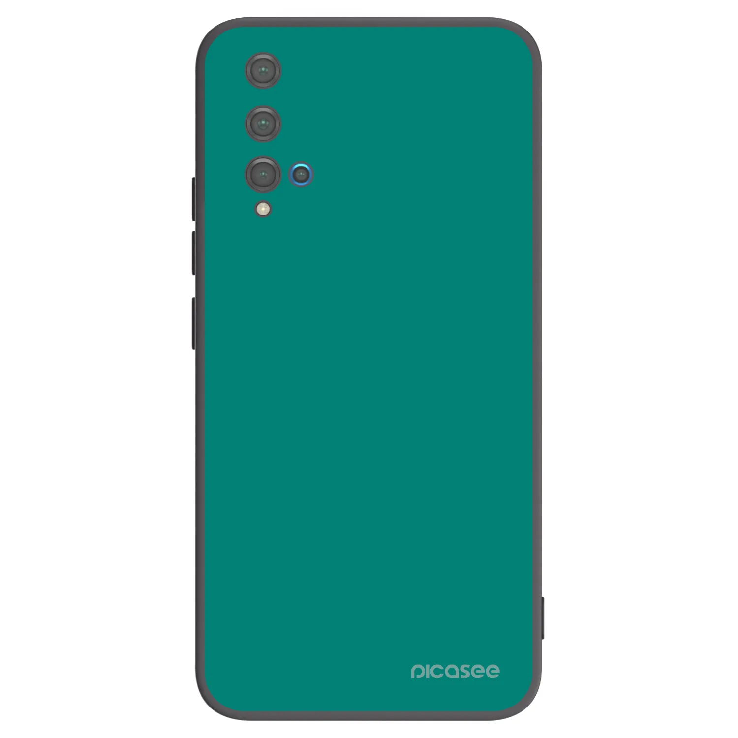 Picasee silikonowe czarne etui na Huawei Nova 5T - Emerald Mist