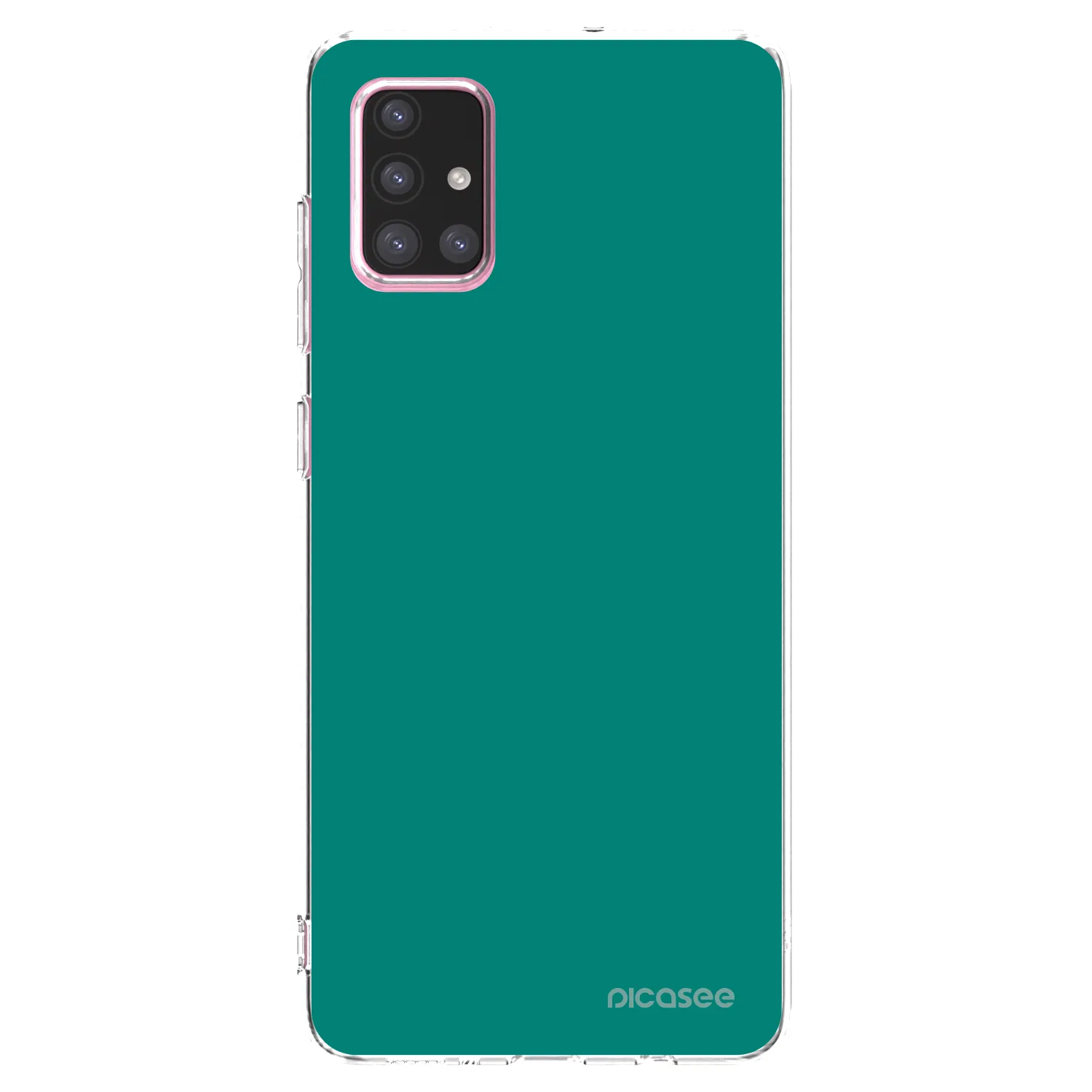 Picasee silikonowe przeźroczyste etui na Samsung Galaxy A71 A715F - Emerald Mist