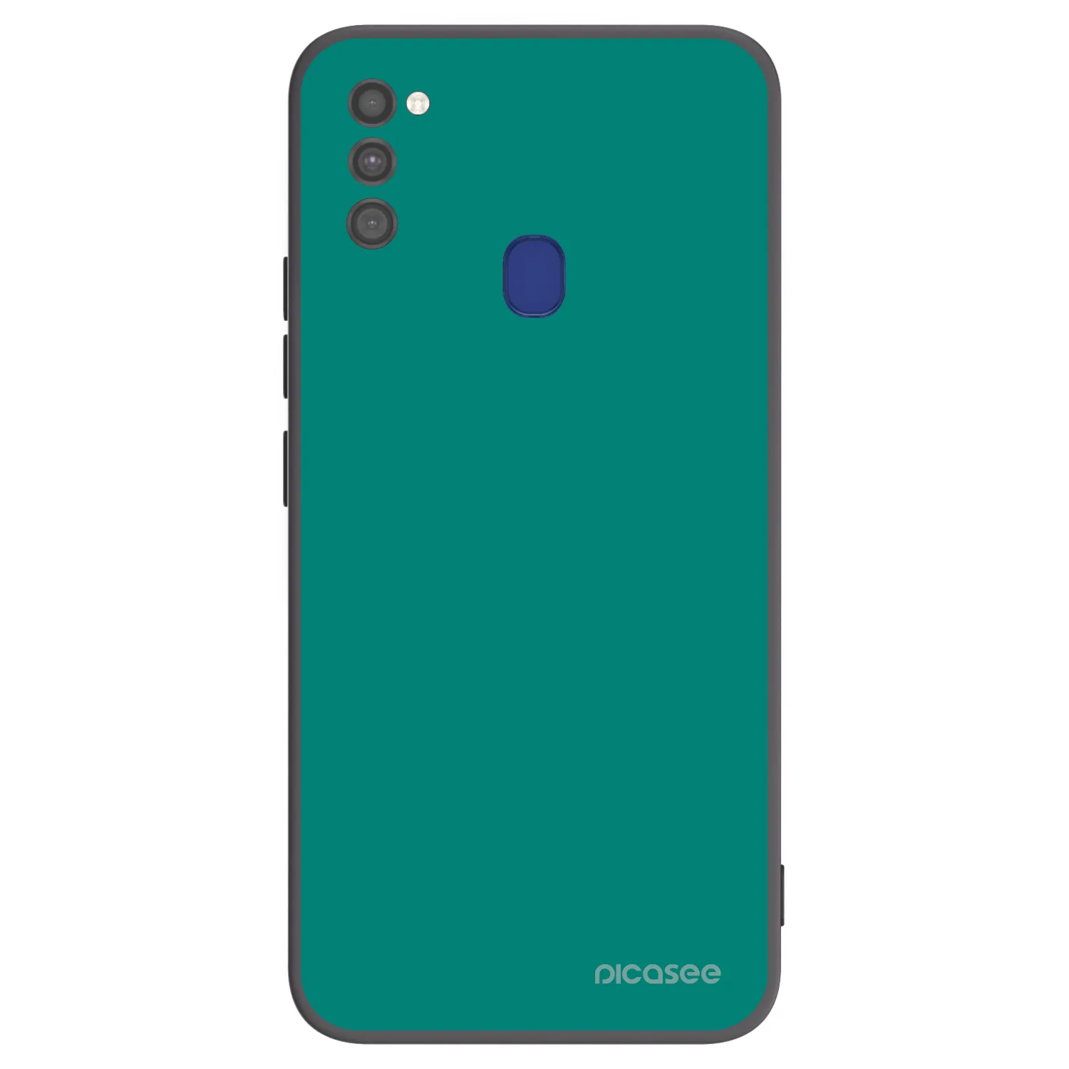 Picasee silikonowe czarne etui na Samsung Galaxy M21 M215F - Emerald Mist