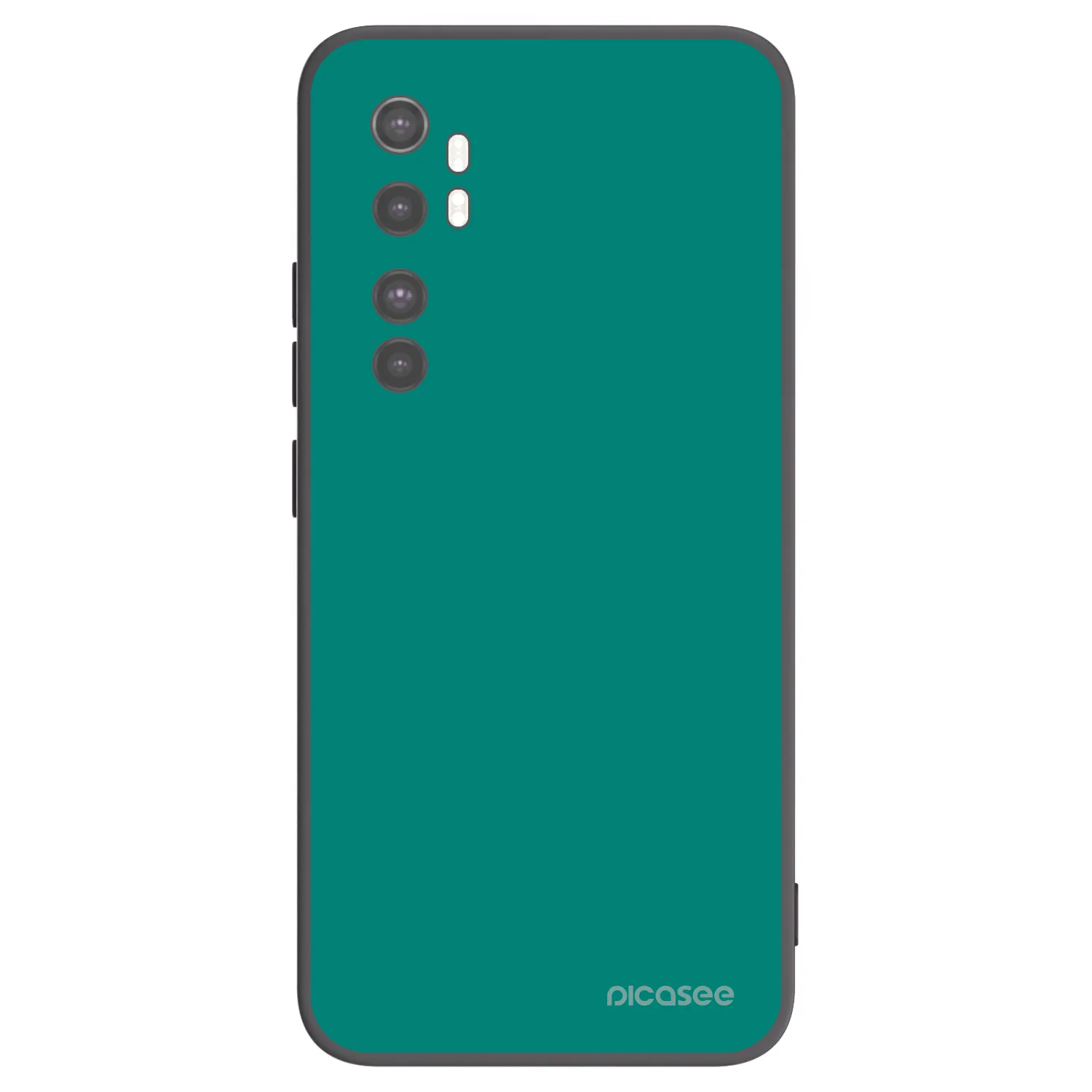 Picasee silikonowe czarne etui na Xiaomi Mi Note 10 Lite - Emerald Mist