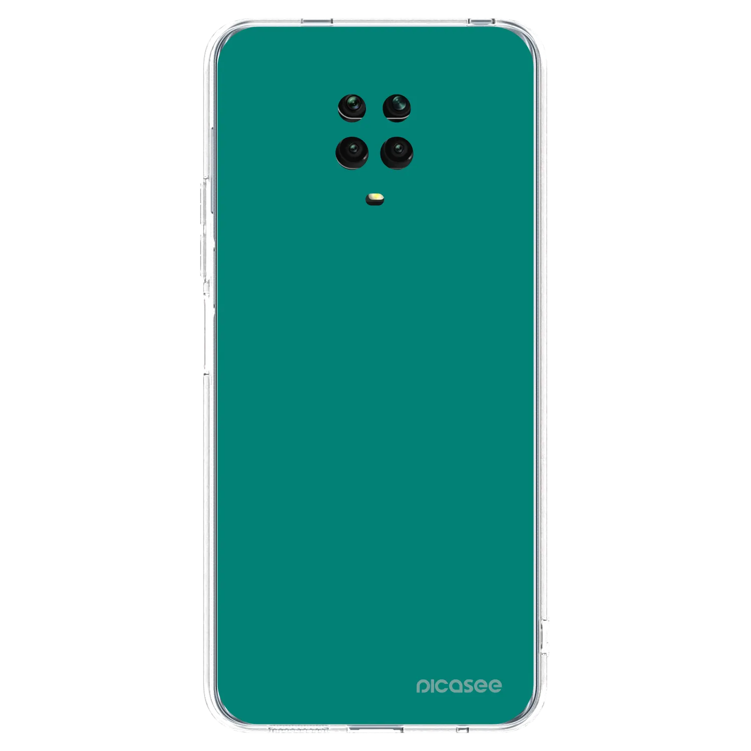 Picasee silikonowe przeźroczyste etui na Xiaomi Redmi Note 9S - Emerald Mist