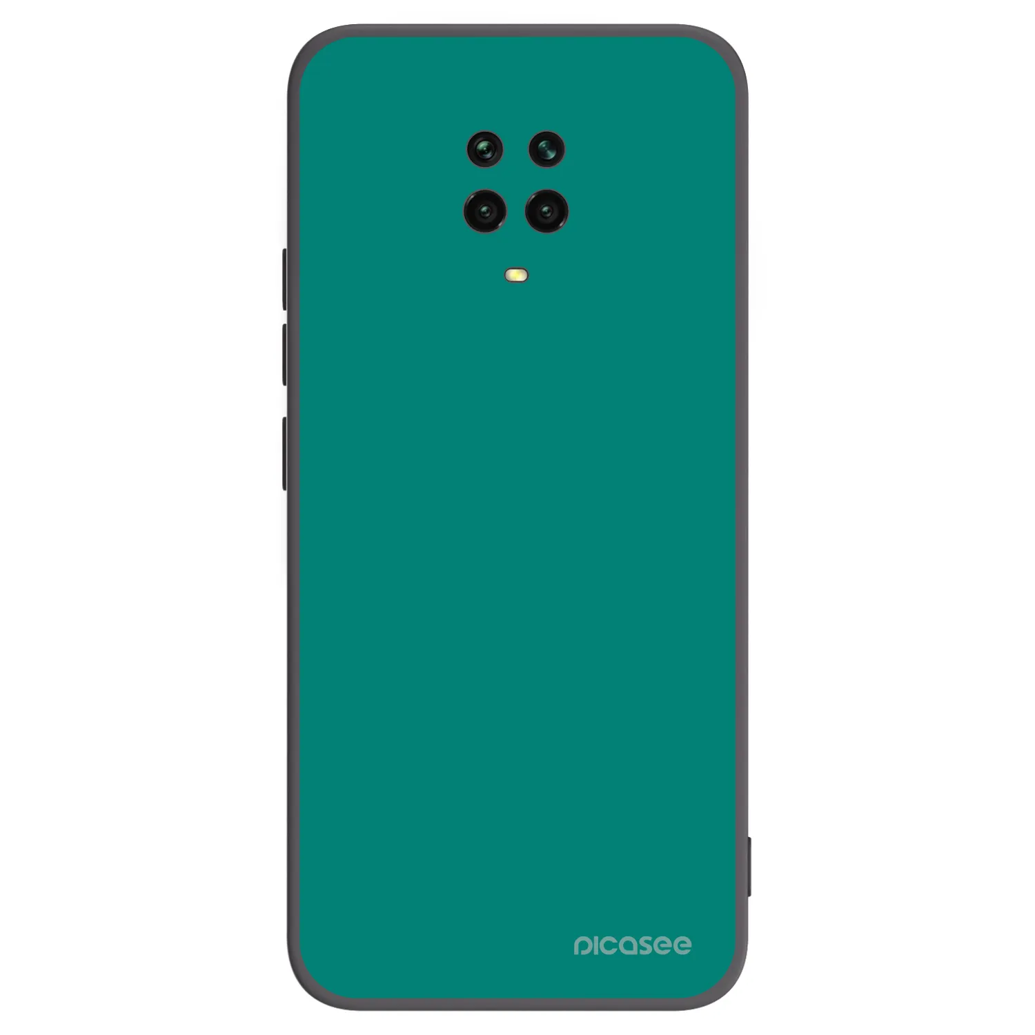 Picasee silikonowe czarne etui na Xiaomi Redmi Note 9S - Emerald Mist
