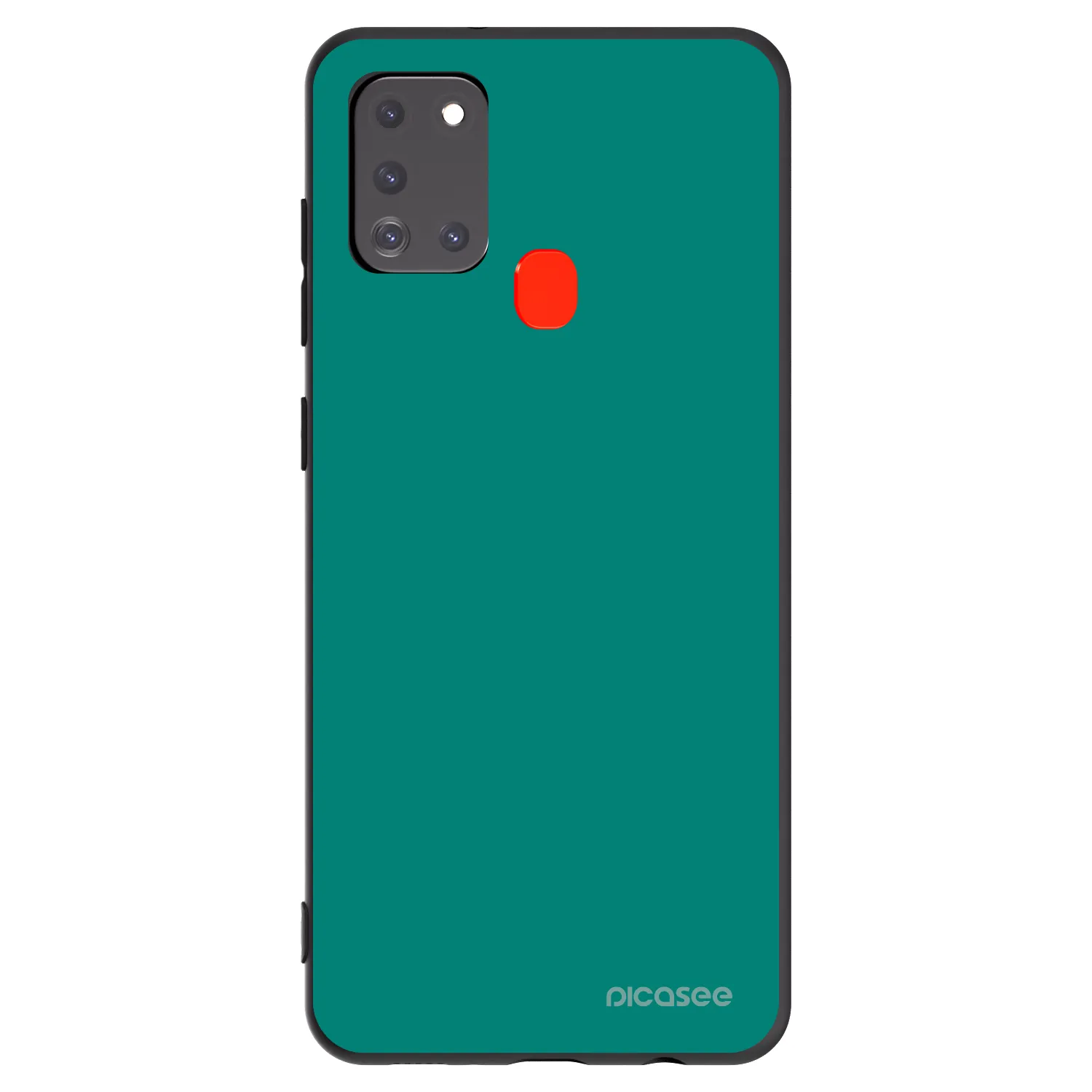 Picasee silikonowe czarne etui na Samsung Galaxy A21s - Emerald Mist