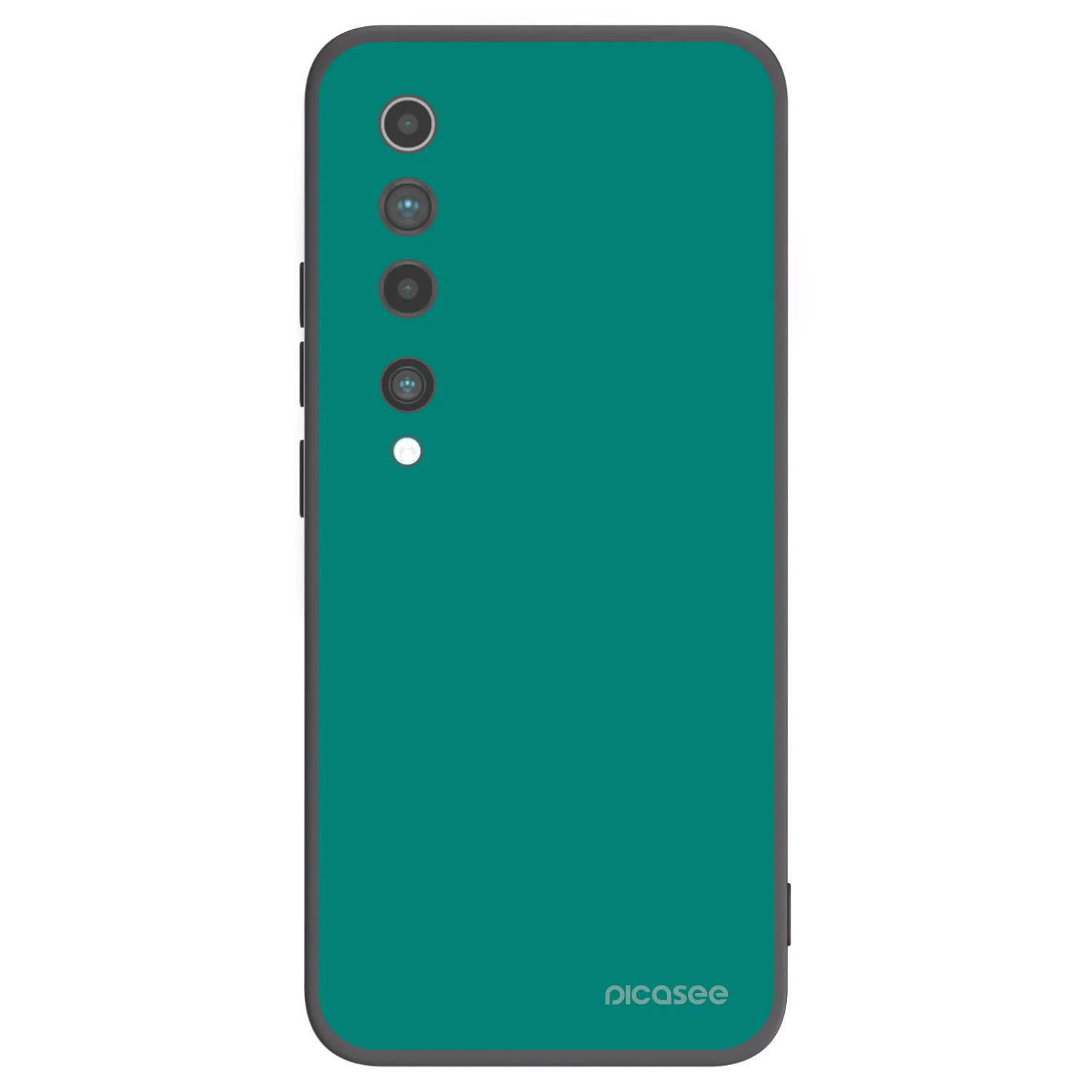 Picasee silikonowe czarne etui na Xiaomi Mi 10 - Emerald Mist