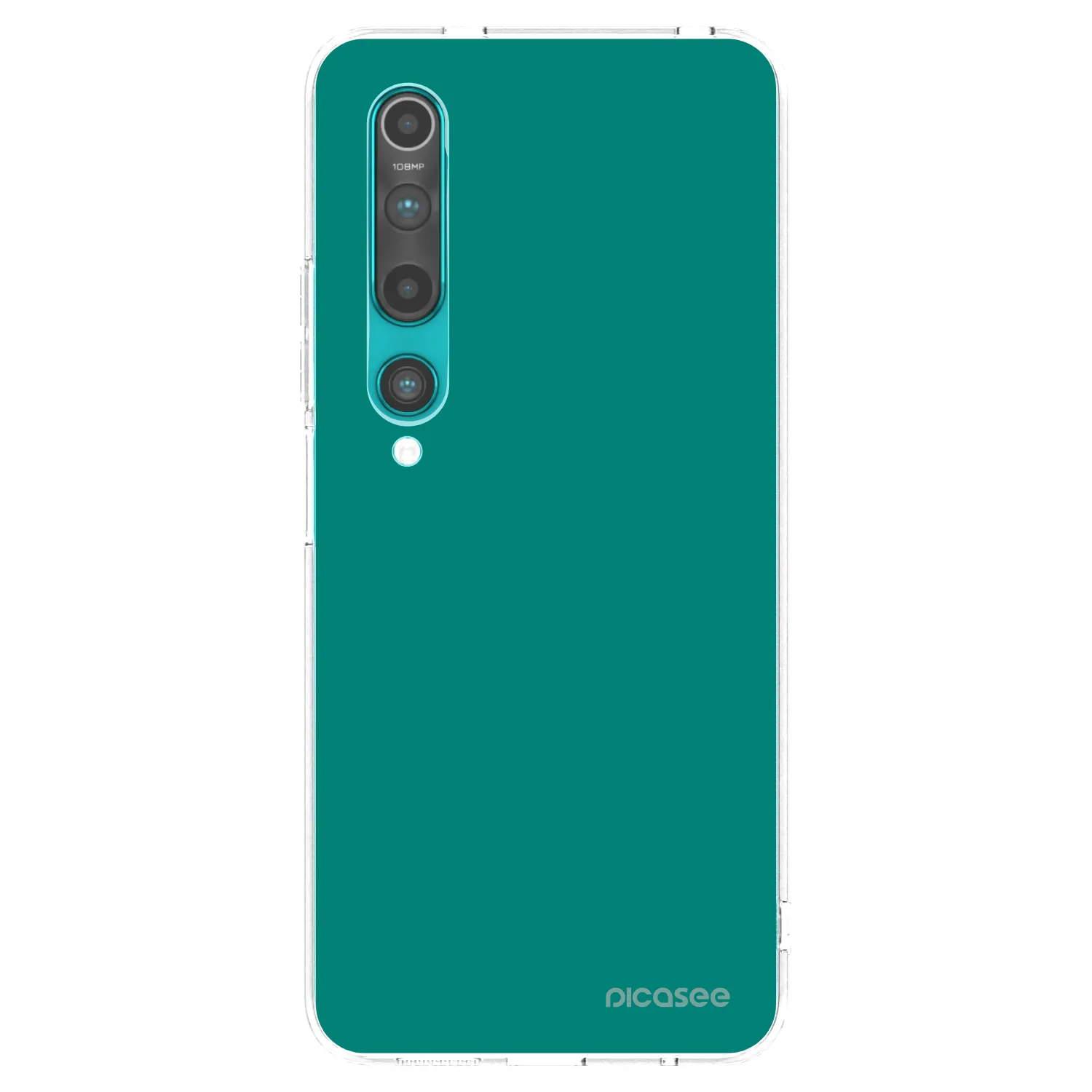 Picasee silikonowe przeźroczyste etui na Xiaomi Mi 10 - Emerald Mist