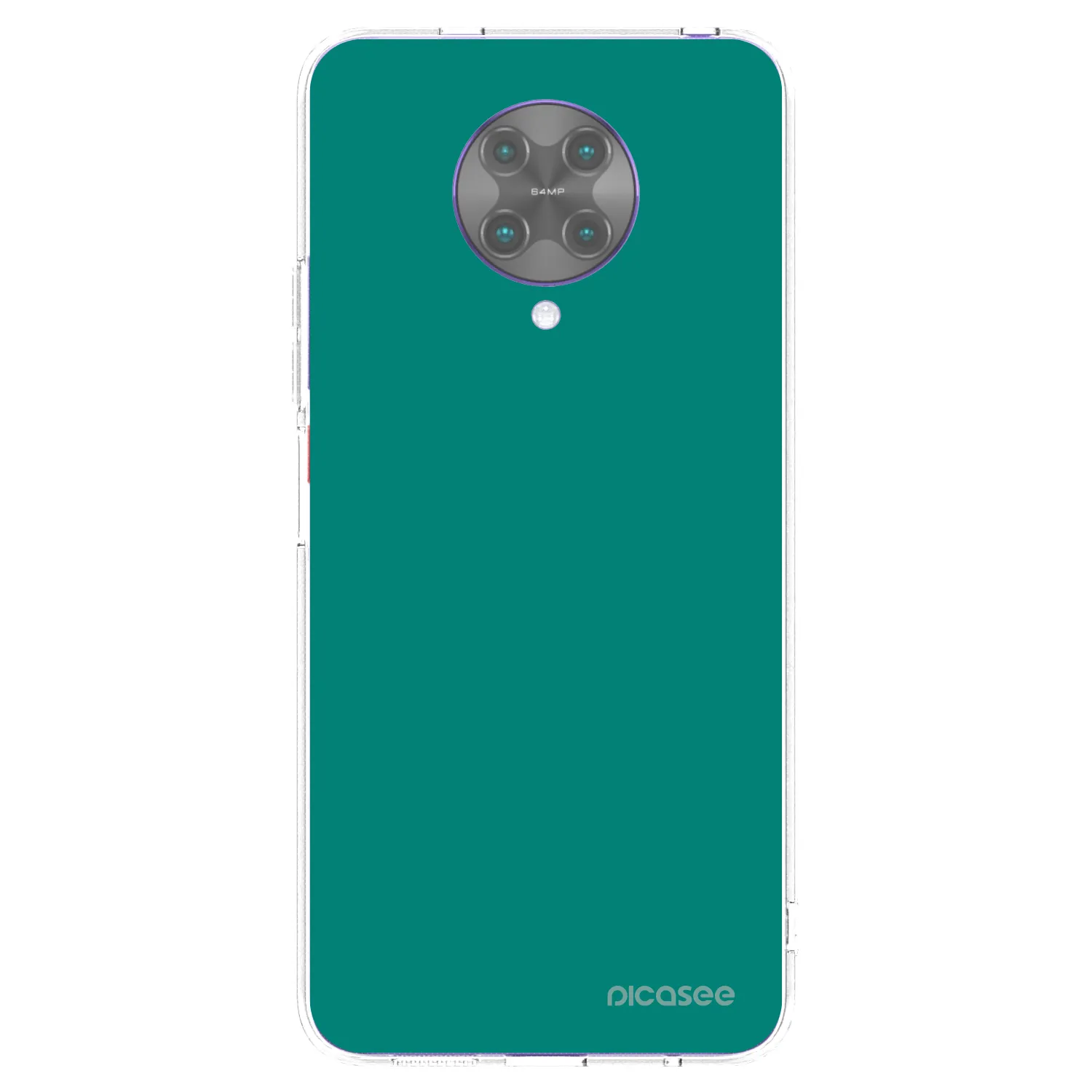 Picasee silikonowe przeźroczyste etui na Xiaomi Poco F2 Pro - Emerald Mist
