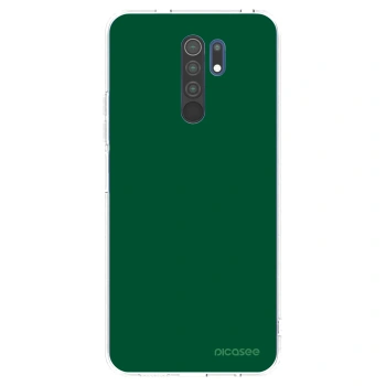 Picasee silikonowe przeźroczyste etui na Xiaomi Redmi 9 - Green Gleam