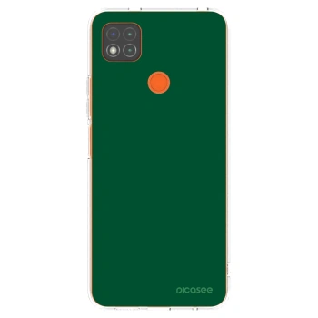 Picasee silikonowe przeźroczyste etui na Xiaomi Redmi 9C - Green Gleam
