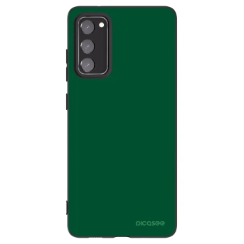 Picasee silikonowe czarne etui na Samsung Galaxy S20 FE - Green Gleam