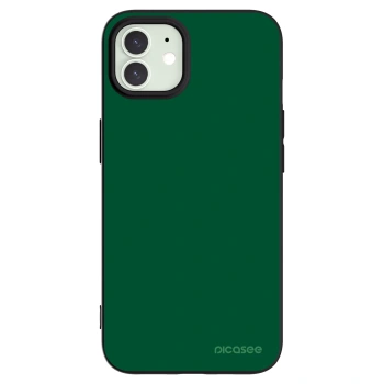 Picasee silikonowe czarne etui na Apple iPhone 12 - Green Gleam