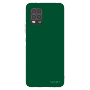 Picasee silikonowe przeźroczyste etui na Xiaomi Mi 10 Lite - Green Gleam