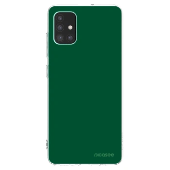 Picasee silikonowe przeźroczyste etui na Samsung Galaxy M51 M515F - Green Gleam
