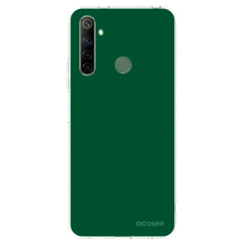 Picasee silikonowe przeźroczyste etui na Realme 6i - Green Gleam