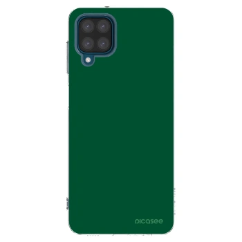 Picasee silikonowe przeźroczyste etui na Samsung Galaxy A12 A125F - Green Gleam