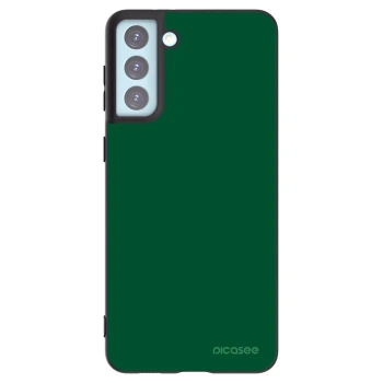 Picasee silikonowe czarne etui na Samsung Galaxy S21+ 5G G996F - Green Gleam