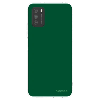 Picasee silikonowe przeźroczyste etui na Xiaomi Poco M3 - Green Gleam