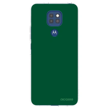 Picasee silikonowe przeźroczyste etui na Motorola Moto G9 Play - Green Gleam