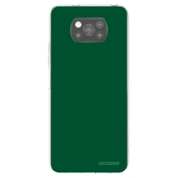 Picasee silikonowe czarne etui na Xiaomi Poco X3 Pro - Green Gleam