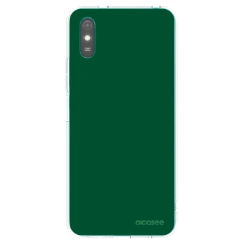 Picasee silikonowe przeźroczyste etui na Xiaomi Redmi 9AT - Green Gleam