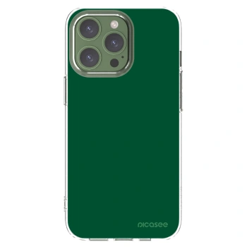 Picasee silikonowe przeźroczyste etui na Apple iPhone 13 Pro - Green Gleam