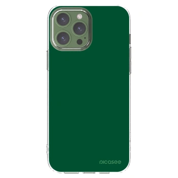 Picasee silikonowe przeźroczyste etui na Apple iPhone 13 Pro Max - Green Gleam
