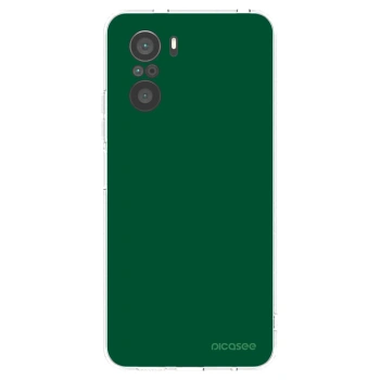 Picasee silikonowe przeźroczyste etui na Xiaomi Poco F3 - Green Gleam