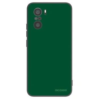 Picasee silikonowe czarne etui na Xiaomi Poco F3 - Green Gleam