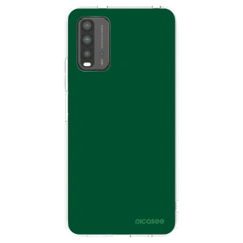 Picasee silikonowe czarne etui na Xiaomi Redmi 9T - Green Gleam
