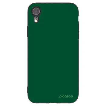 Picasee silikonowe czarne etui na Apple iPhone XR - Green Gleam