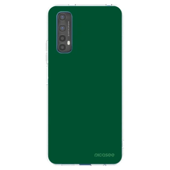 Picasee silikonowe przeźroczyste etui na Realme 7 - Green Gleam