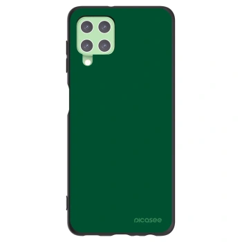 Picasee silikonowe czarne etui na Samsung Galaxy A22 A225F 4G - Green Gleam