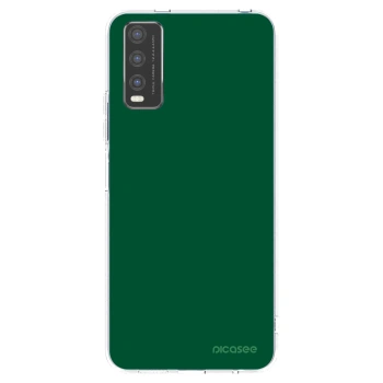 Picasee silikonowe przeźroczyste etui na Vivo Y20s - Green Gleam