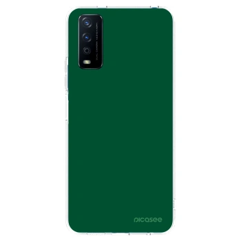 Picasee silikonowe przeźroczyste etui na Vivo Y11s - Green Gleam