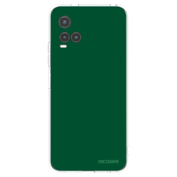 Picasee silikonowe przeźroczyste etui na Vivo Y33s - Green Gleam