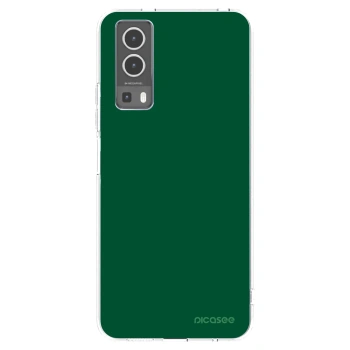 Picasee silikonowe przeźroczyste etui na Vivo Y72 5G - Green Gleam