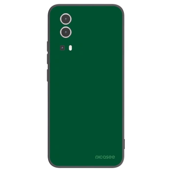 Picasee silikonowe czarne etui na Vivo Y72 5G - Green Gleam