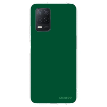 Picasee silikonowe przeźroczyste etui na Realme 8 5G - Green Gleam