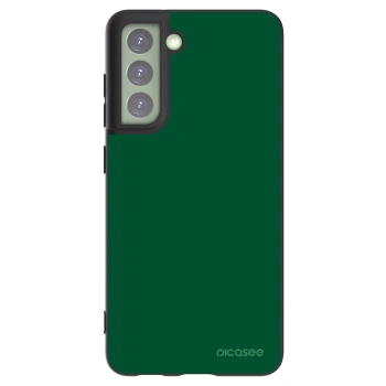 Picasee silikonowe czarne etui na Samsung Galaxy S21 FE 5G - Green Gleam
