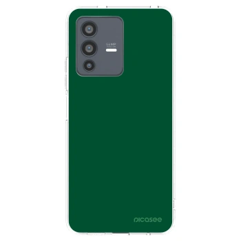 Picasee silikonowe przeźroczyste etui na Vivo V23 5G - Green Gleam