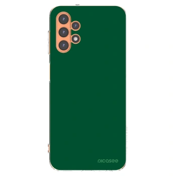 Picasee silikonowe przeźroczyste etui na Samsung Galaxy A13 4G A135 - Green Gleam