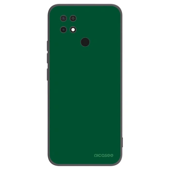 Picasee silikonowe czarne etui na Xiaomi Redmi 10C - Green Gleam
