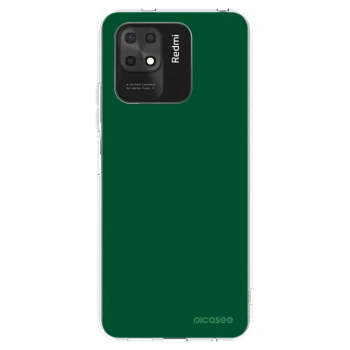 Picasee silikonowe przeźroczyste etui na Xiaomi Redmi 10C - Green Gleam